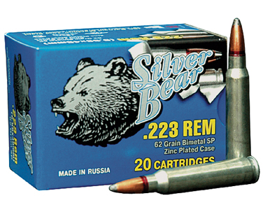 Silver Bear Ammo SILVER BEAR AMMO 223 Rem 62Gr SP Nickel 20rd