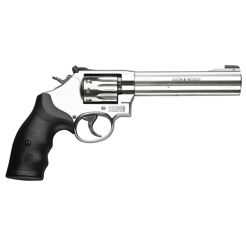 SMITH  WESSON 617 22 LR 6 10rd Revolver  Stainless  Black Grips