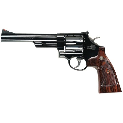 SMITH  WESSON 29 44 Rem Mag 65 6rd Revolver  Blue  Wood