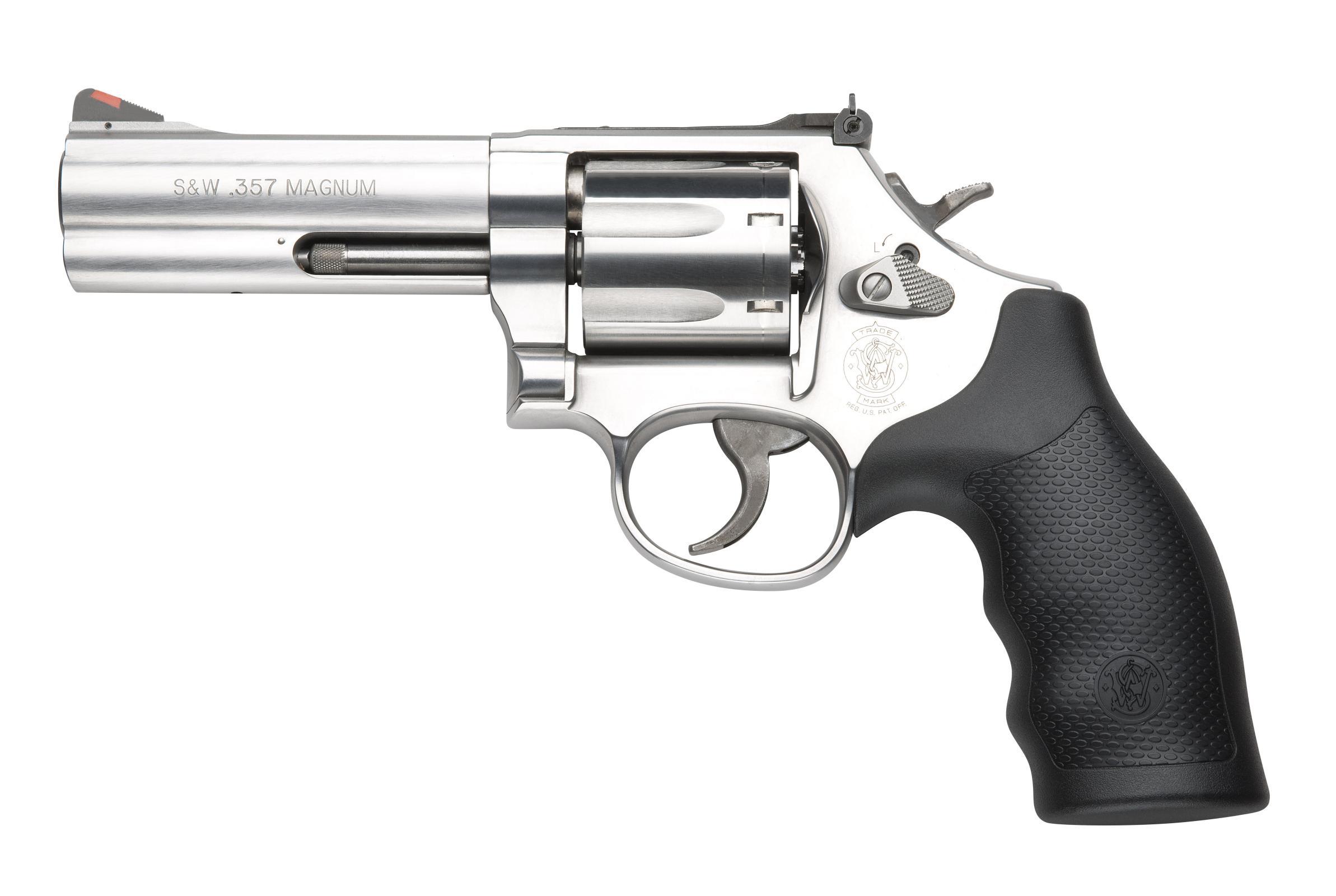 SMITH & WESSON 686 4" 7rd Revolver - Stainless / Rubber Grips