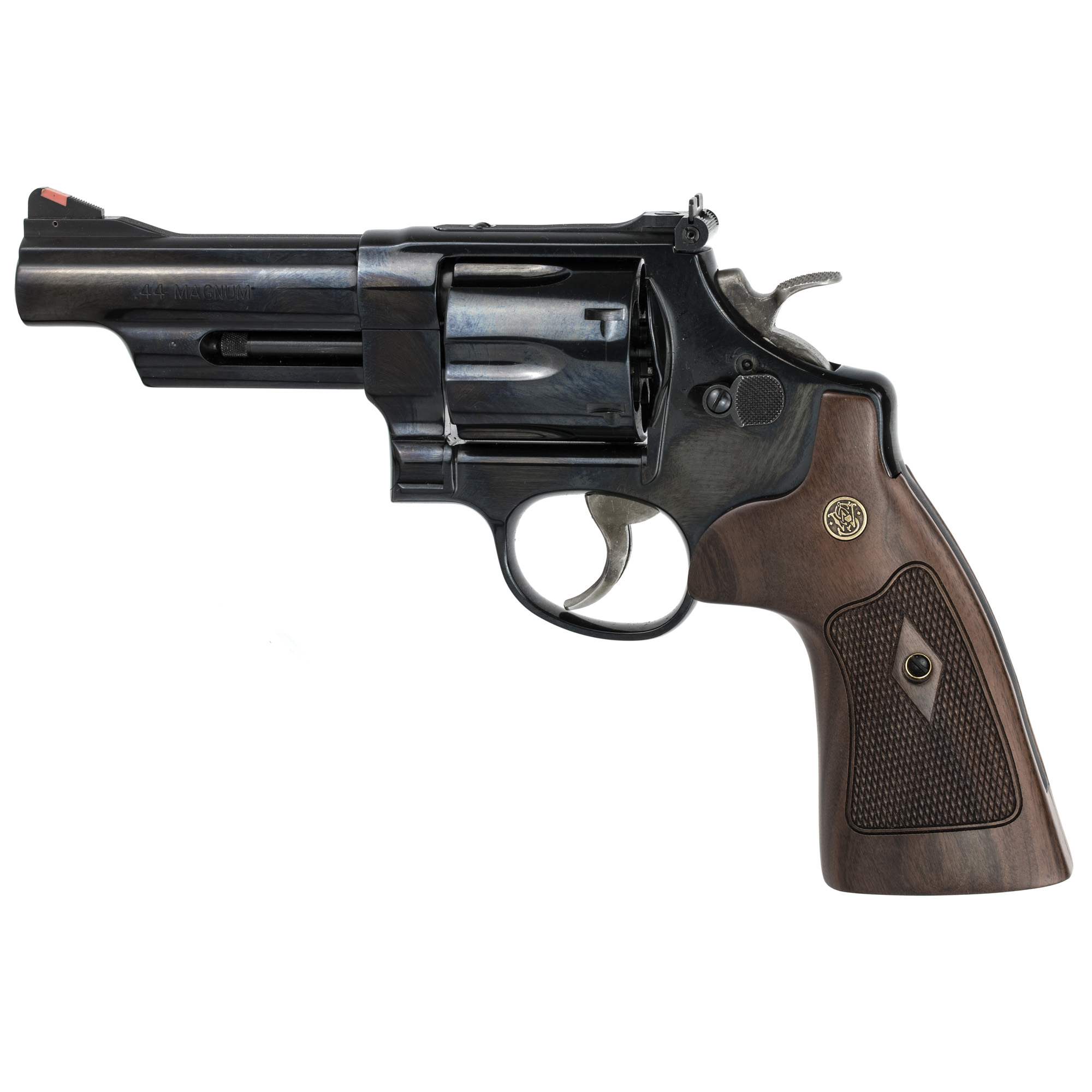 SMITH & WESSON Model 29 44 Rem Mag 4" 6rd Revolver - Blued w/ Walnut Grips