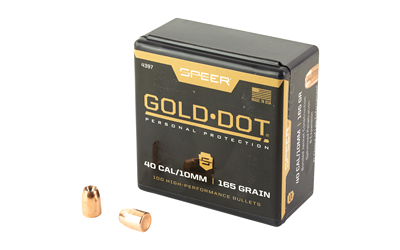 Speer SPEER AMMO Reloading Bullets Gold Dot 10mm 165 Grain 100rd