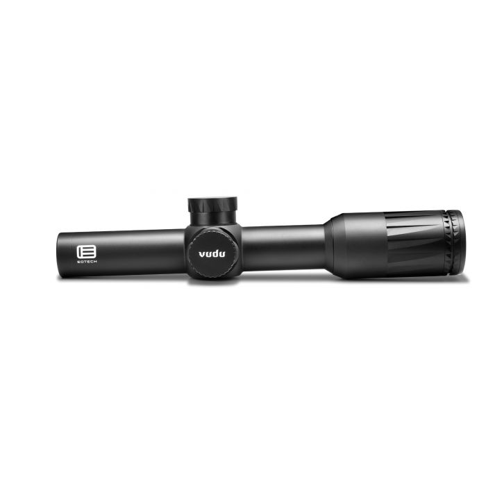Eotech Vudu SFP Black Anodized 1-8x 24mm 30mm Tube 24mm Tube Illuminated HC3 MOA Reticle Features Throw Lever