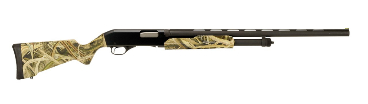 STEVENS 320 Field Grade 12 Gauge 3" 5rd Pump Shotgun - Mossy Oak Shadow Grass Blades / Black