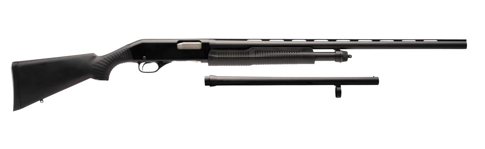 STEVENS 320 Field / Security Combo 12 Gauge 28" / 18.5" 5rd Pump Shotgun - Black