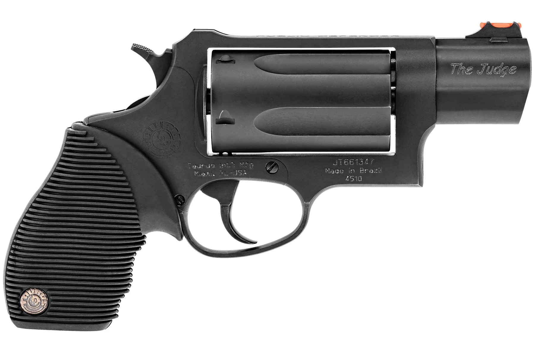 TAURUS Judge Public Defender 45 LC / 410 Gauge 2" 5rd Revolver w/ Fiber Optic Sights | Black