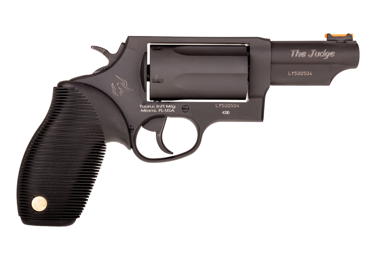 TAURUS Judge Magnum 45 LC / 410 Gauge 3" 5rd Revolver w/ Fiber Optic Sights - Black