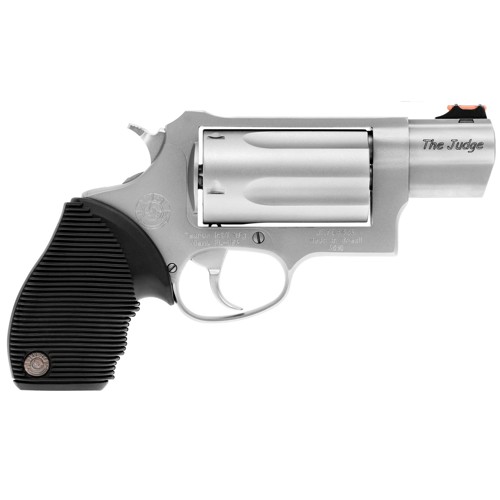 TAURUS Judge Public Defender 45 LC  410 Gauge 2 5rd Revolver  Stainless  Rubber Grips