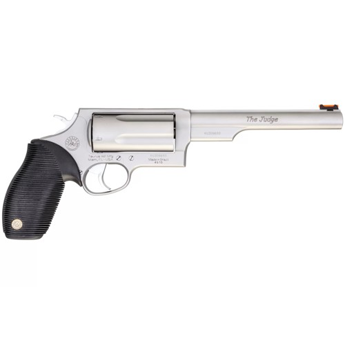 TAURUS Judge Magnum 45 LC  410 Gauge 65 5rd Revolver  Stainless w Rubber Grips