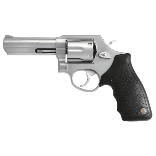 TAURUS 65 357 Mag  38 Special 4 6rd Revolver  Stainless  Rubber Grips