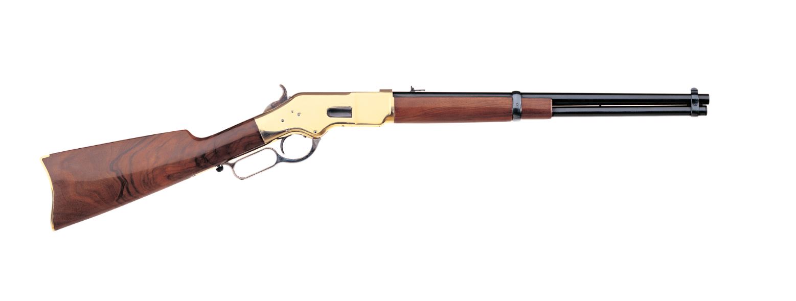 UBERTI 1866 Yellowboy Brass 45 LC 20" 10rd Lever Rifle - Blued | Walnut