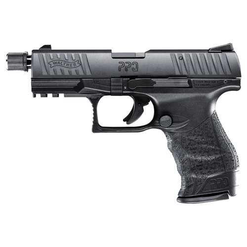 WALTHER ARMS PPQ Tactical 22LR 46 12rd Pistol w Threaded Barrel  Black