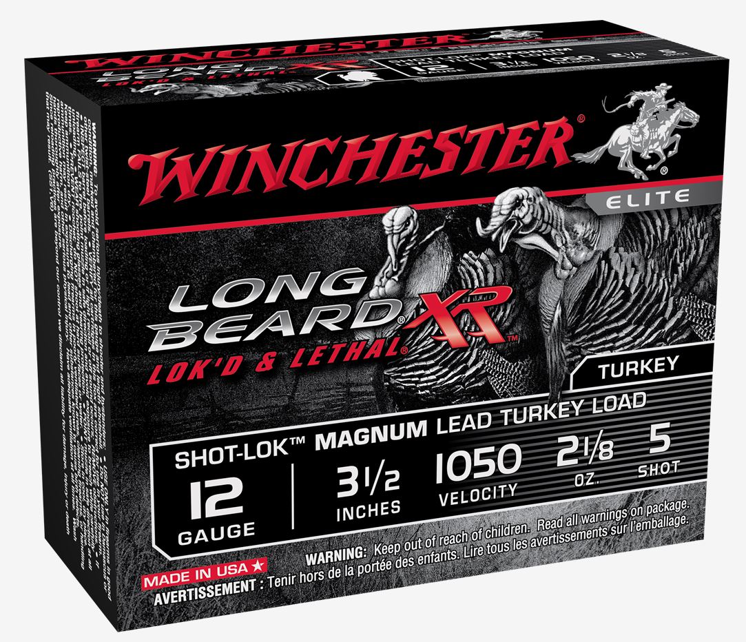 Winchester Repeating Arms Winchester Ammo Stlb12Lm5 Long Beard Xr Shot Lok Magnum 12 Gauge 3.5 2 18 Oz 5 Shot 10 Bx 10 Cs