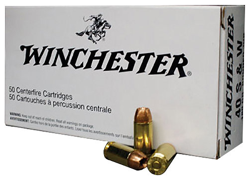Winchester Repeating Arms Winchester Ammo Q4369 Best Value 40 Smith Wesson 180 GR Bonded Jacket Hollow Point 50 Bx 10 Cs