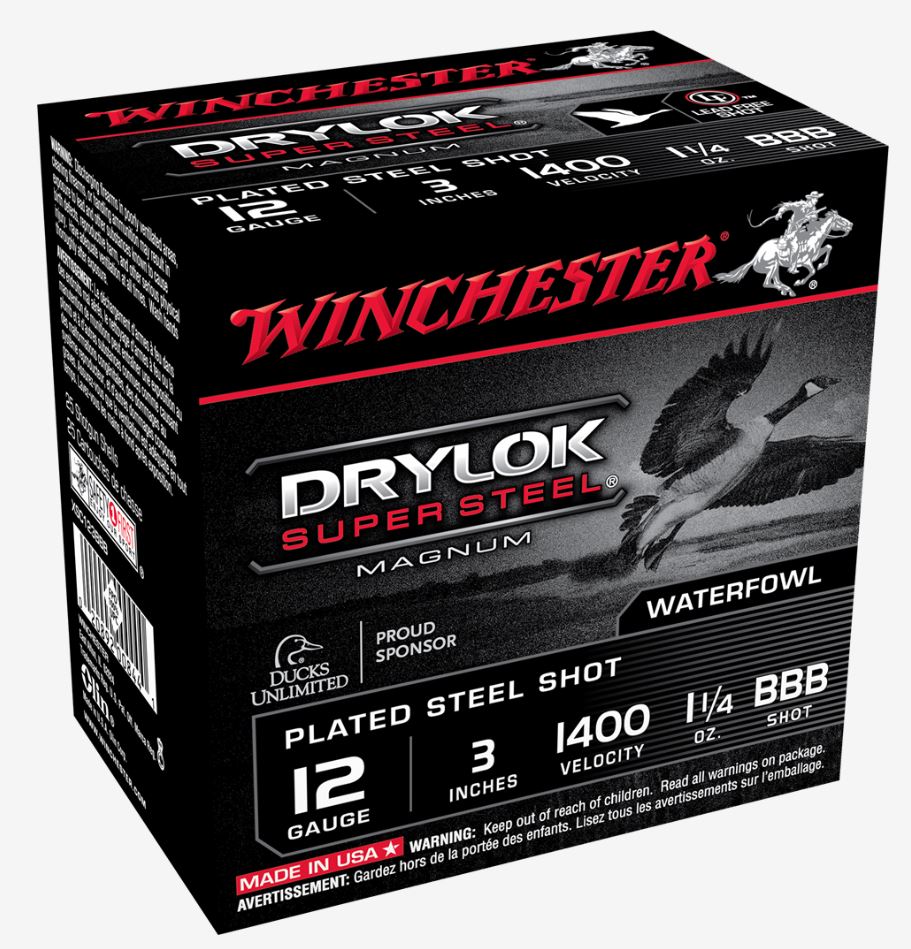 Winchester Repeating Arms Winchester Ammo Xsc123Bbb Drylock Super Steel Magnum 12 Gauge 3 1 14 Oz Bbb Shot 25 Bx 10 Cs