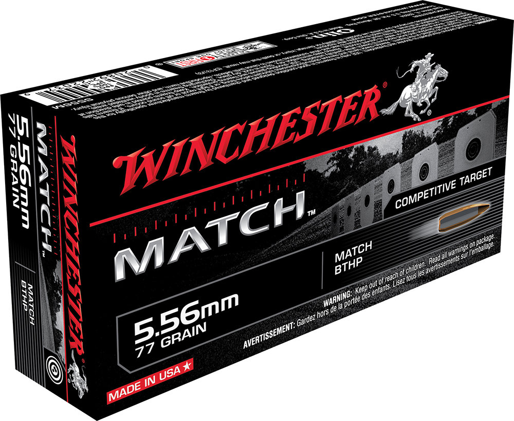 Winchester WINCHESTER AMMO 5.56mm 77Gr MATCH 20rd