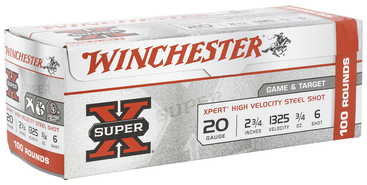 Winchester Repeating Arms Winchester Ammo We20Gtvp6 Super X Xpert High Velocity 20 Gauge 2.75 3 4 Oz 6 Shot 100 Bx 2 Cs