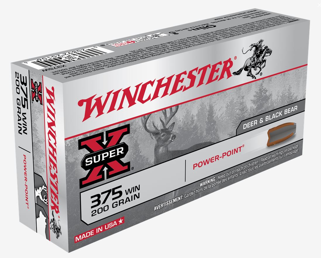 Winchester Repeating Arms Winchester Ammo X375W Super X 375 Winchester 200 GR Power Point Pp 20 Bx 10 Cs