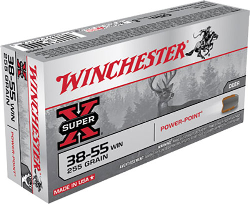 Winchester Repeating Arms Winchester Ammo X3855 Super X 38 55 Winchester 255 GR Power Point Pp 20 Bx 10 Cs