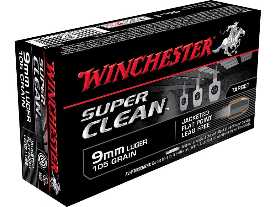 Winchester WINCHESTER AMMO 9mm 105Gr Super Clean 50rd