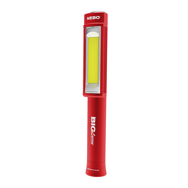 nebo 6306 big larry 400 lumen flashlight COB LED Work Light The BIG Larry 2 outputs 500 lumens with the C O B work light and 200 lumens from the top flashlight NEBO Big Larry 3 Work
