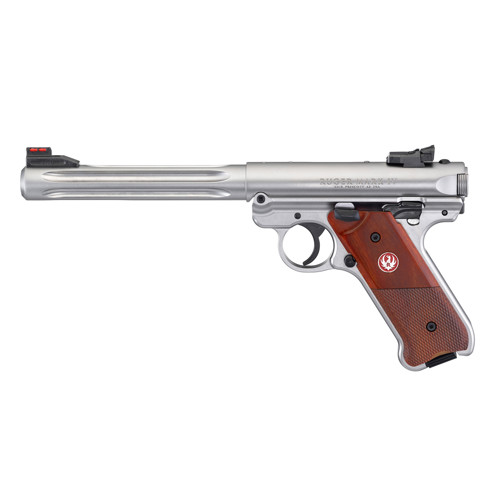 RUGER Mark IV Hunter 22 LR 688 10rd Pistol w Fluted Bull Barrel  Stainless