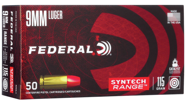 Federal FEDERAL AMMO Syntech 9mm 115gr Total Synthetic Jacket Ammunition | 50 Rounds