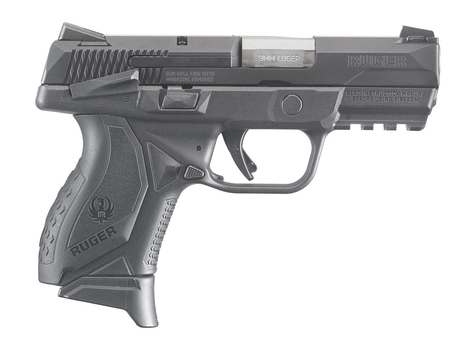 RUGER American Compact 9mm 3.55" Black 17+1