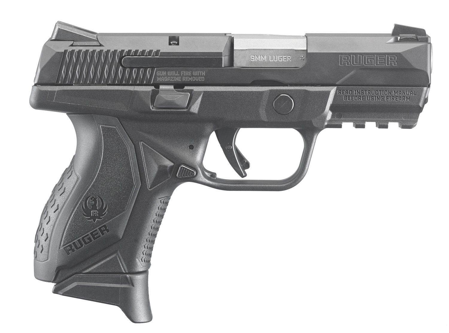 RUGER AMERICAN 9mm 3.6" 12rd Pistol - Black