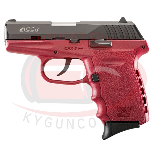 SCCY INDUSTRIES CPX-2 CBCR 9mm 3.1ʺ Black 10rd Crimson Grip