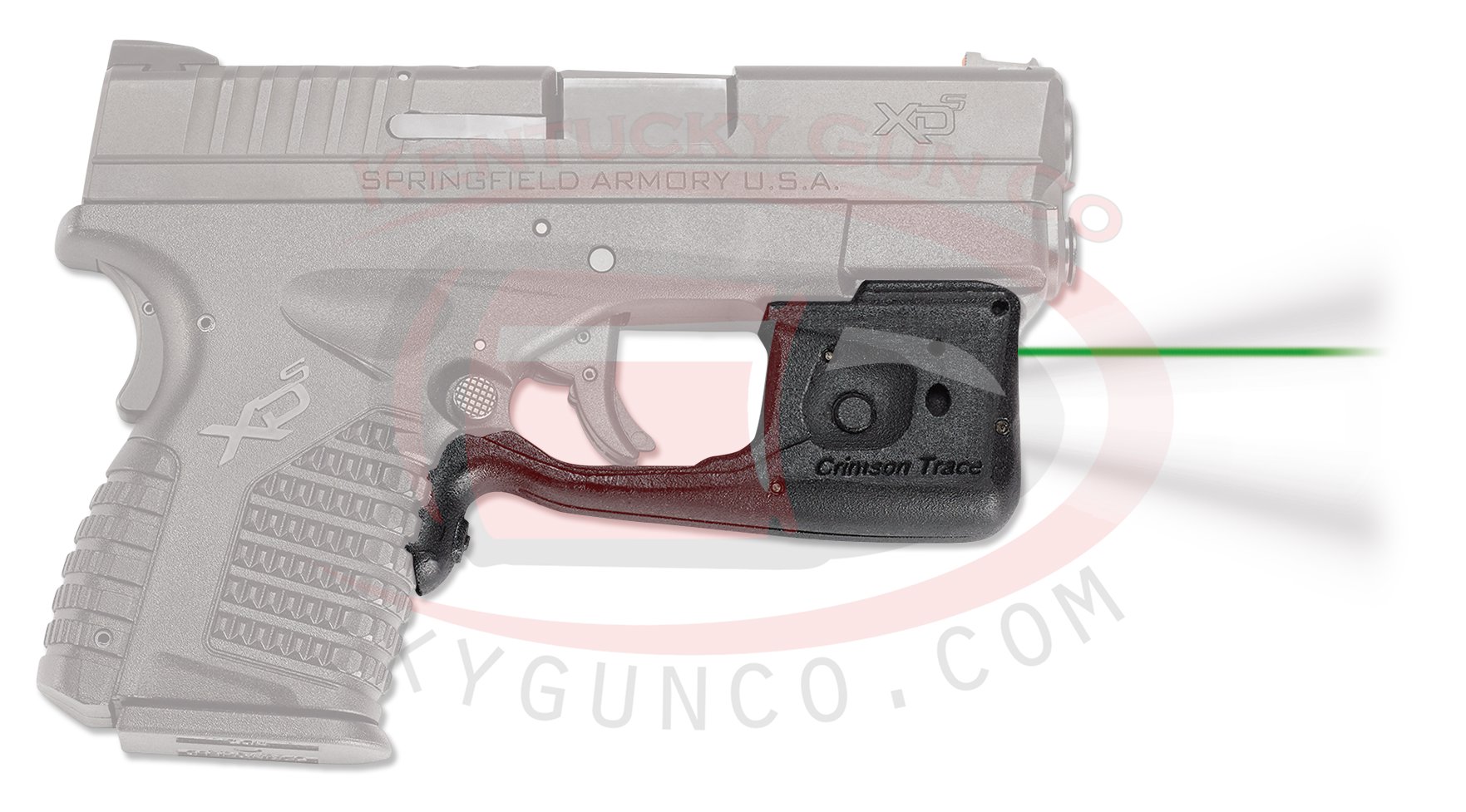 Crimson Trace Crimson Trace LL802GHBT Laserguard Pro With Holster Green Laser Springfield Xd S Trigger Guard Black