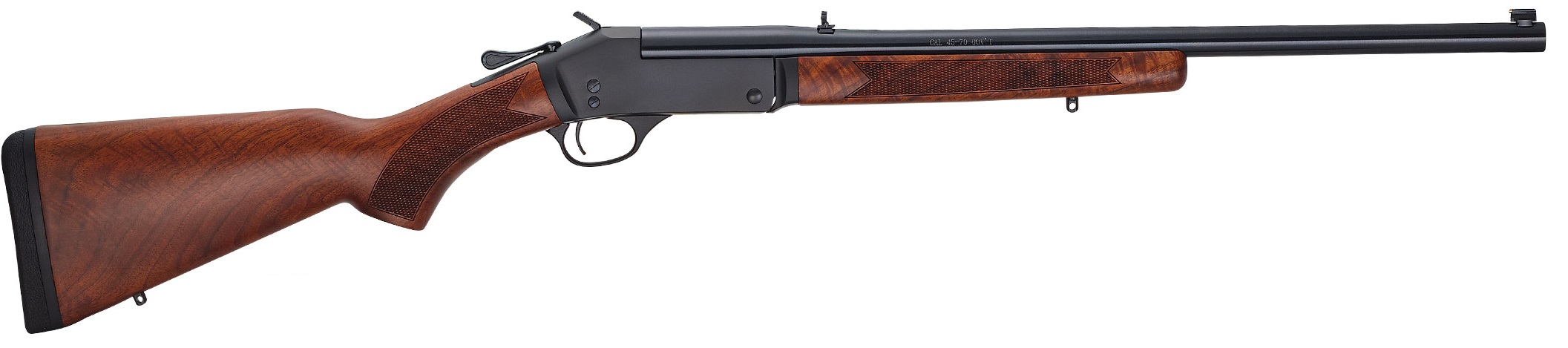 HENRY Steel Single Shot 45-70 Govt 22" Rifle - Walnut / Blued