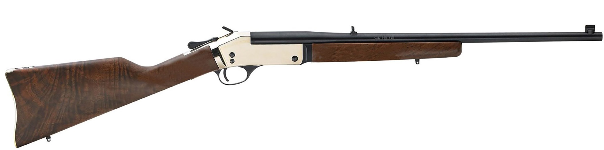 HENRY Brass Single Shot 44 Rem Mag 22" Rifle - Walnut / Black