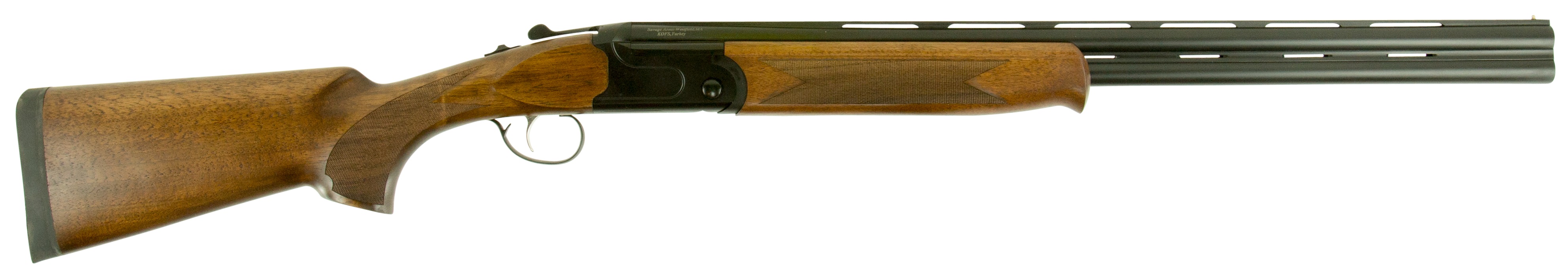 STEVENS 555 Compact 410 Gauge 3" 26" Over / Under Shotgun - Turkish Walnut / Black
