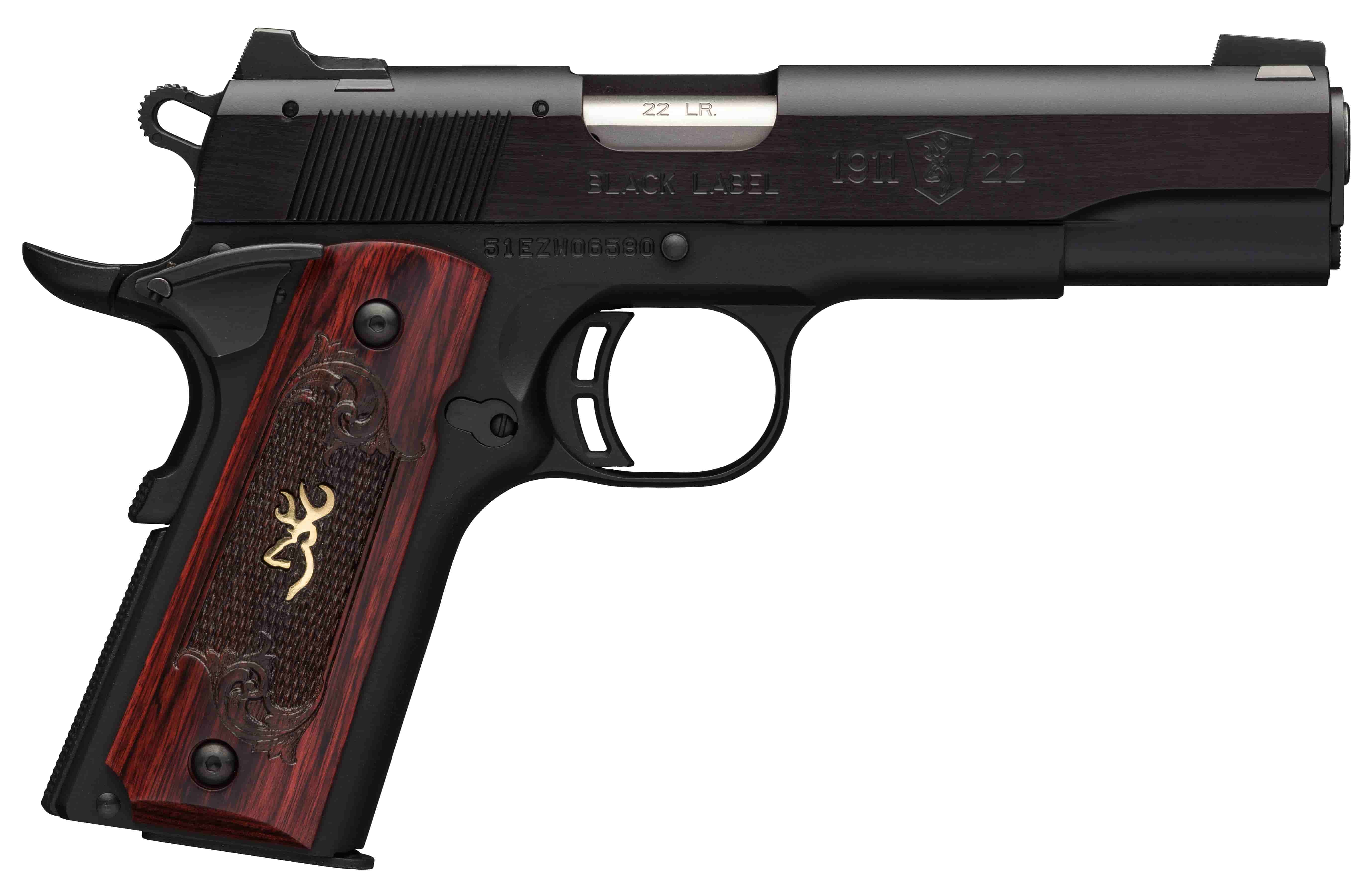 BROWNING 1911-22 22LR 4.25" 10rd Pistol - Black