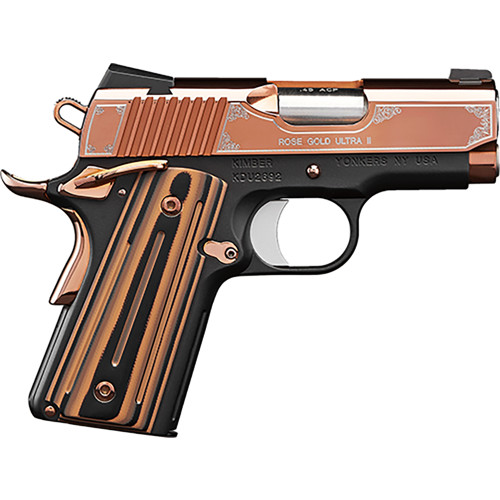 KIMBER Rose Gold Ultra II 1911 9mm 3 8rd Pistol  Rose Gold PVD w G10 Grips