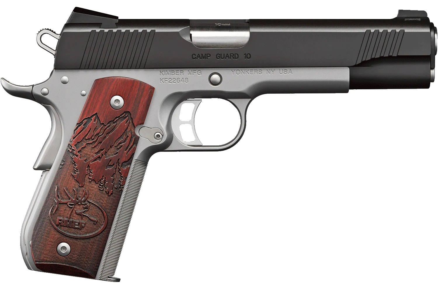 KIMBER 1911 Camp Guard 10mm 5" 8rd Pistol w/ Night Sights - Two-Tone