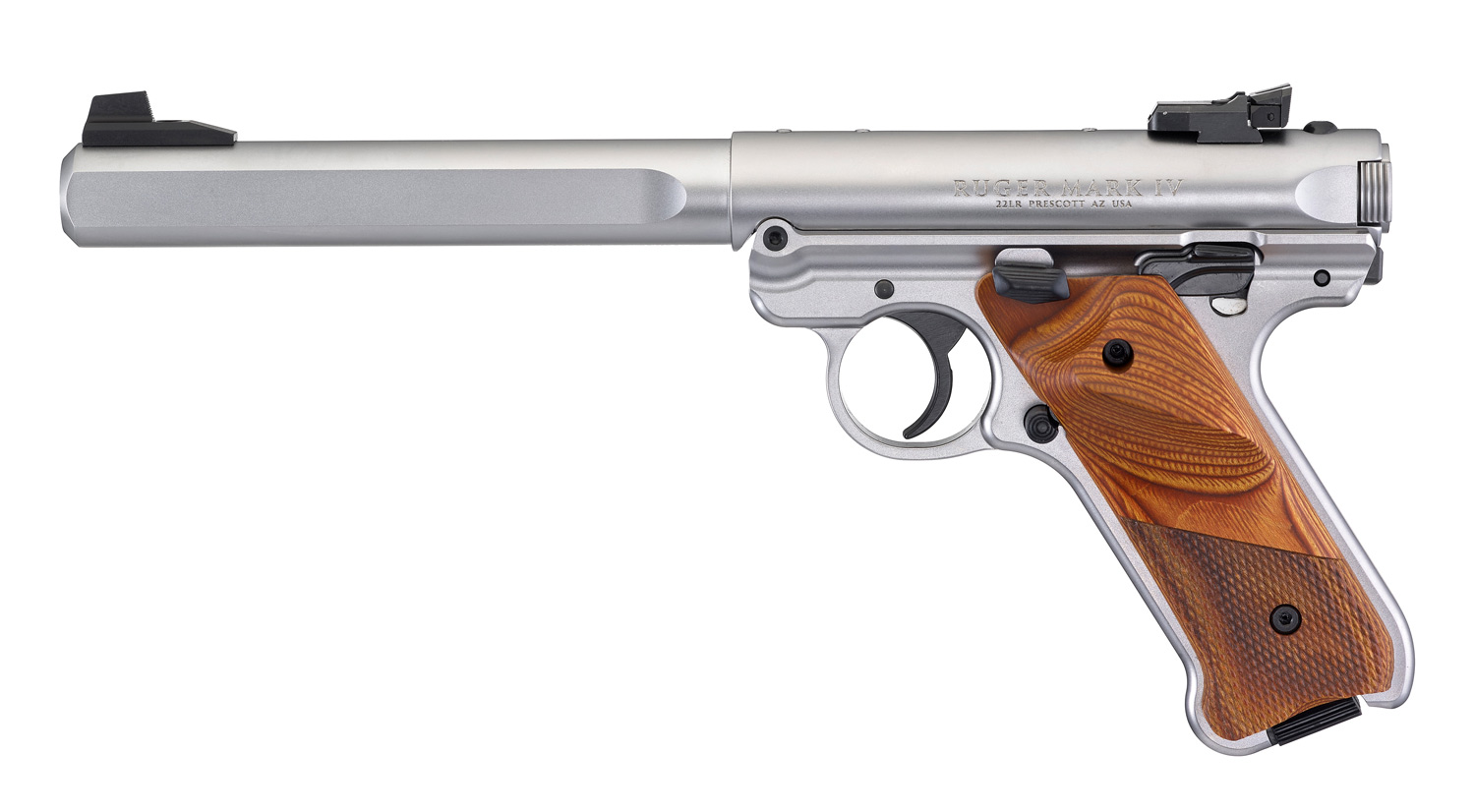 RUGER Mark IV Competition 22LR 6.88" 10+1 Pistol - Stainless