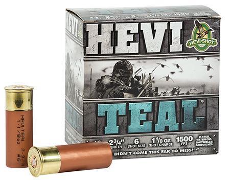 HEVI-SHOT 12Ga Hevi Teal 6 Shot 3" 1-1/4 1500 FPS