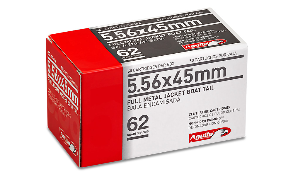 Aguila AGUILA AMMO 5.56 62Gr FMJ Boat-tail 50rd
