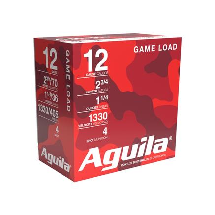 Aguila AGUILA AMMO 12Ga Hunting 2.75" Lead 1-1/4 oz 4 Shot 25rd