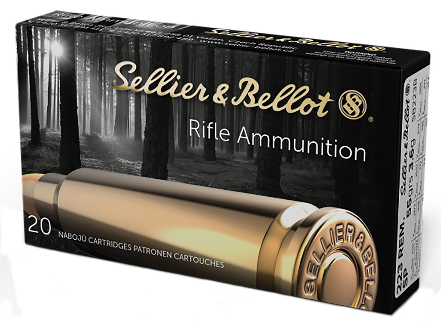 Sellier & Bellot SELLIER BELLOT 223 Rem 55Gr 3301 FPS SP 20rd