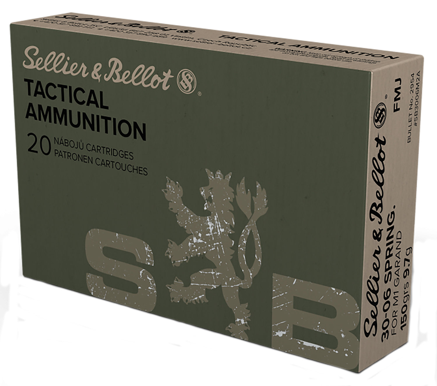 Sellier & Bellot SELLIER BELLOT 30-06 150Gr FMJ M1 Garand 20rd