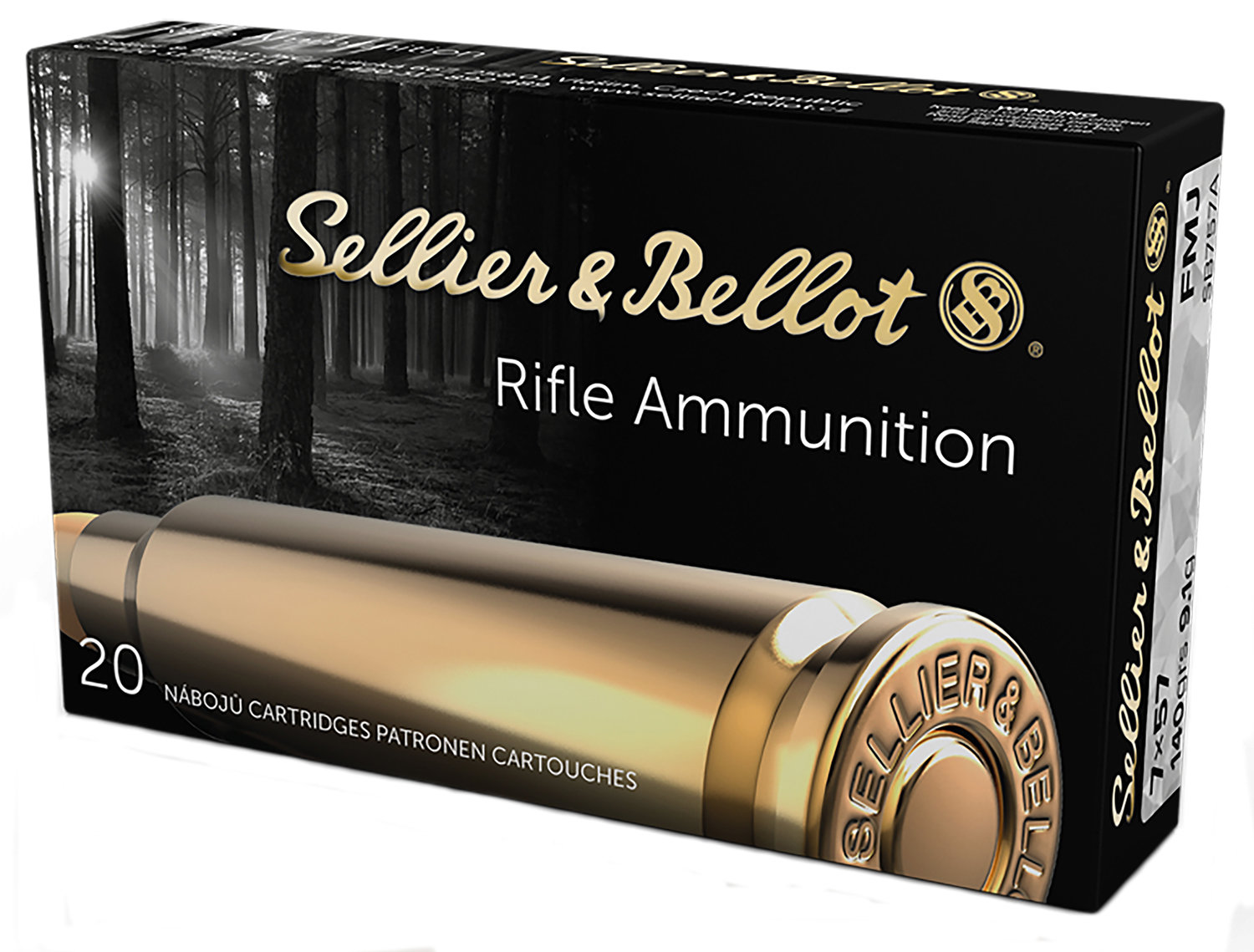 Sellier & Bellot SELLIER BELLOT 7x57mm Mauser 140 gr Full Metal Jacket Ammunition | 20 Rounds
