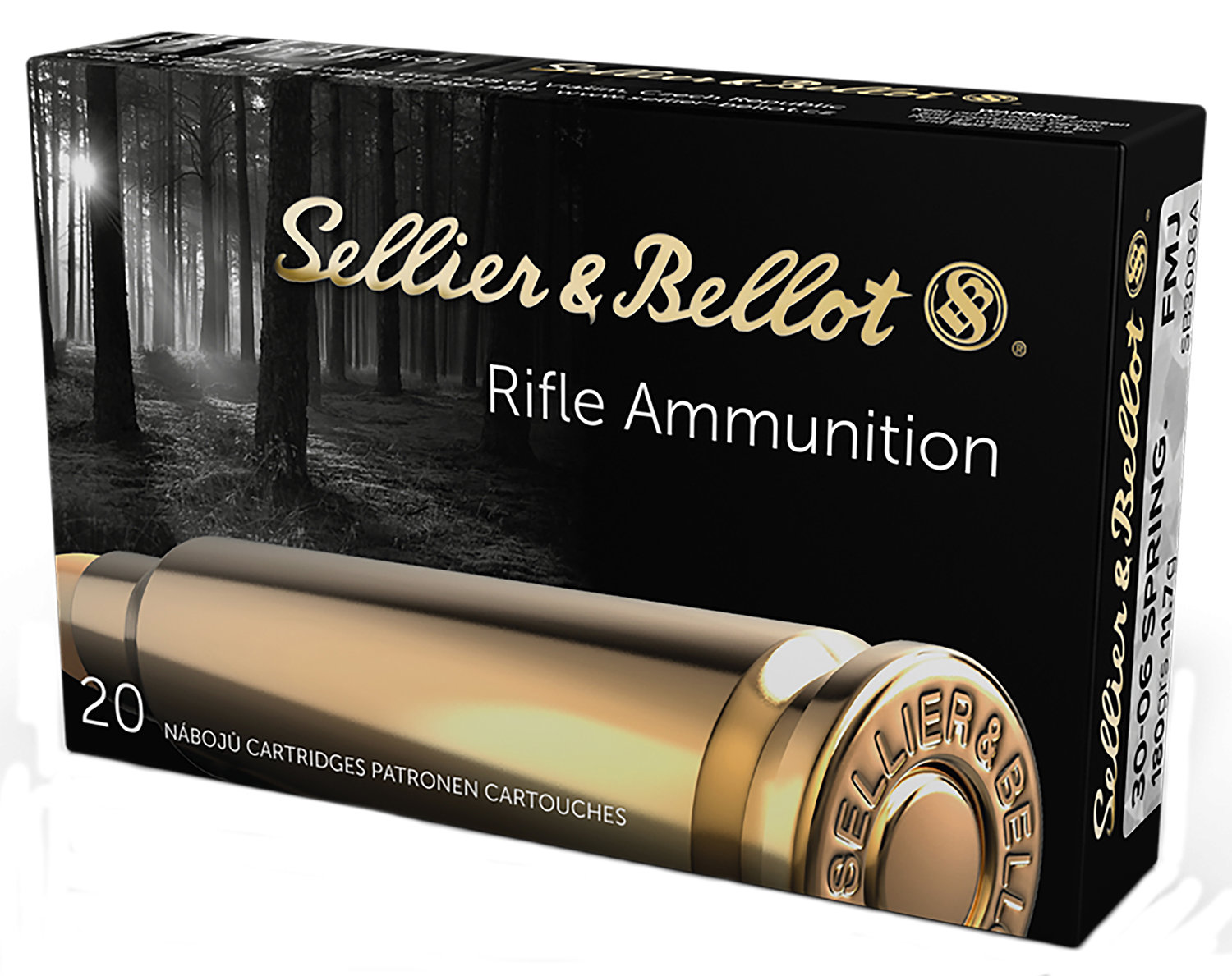 Sellier & Bellot SELLIER BELLOT 30-06 Springfield 180 gr Full Metal Jacket Ammunition | 20 Rounds
