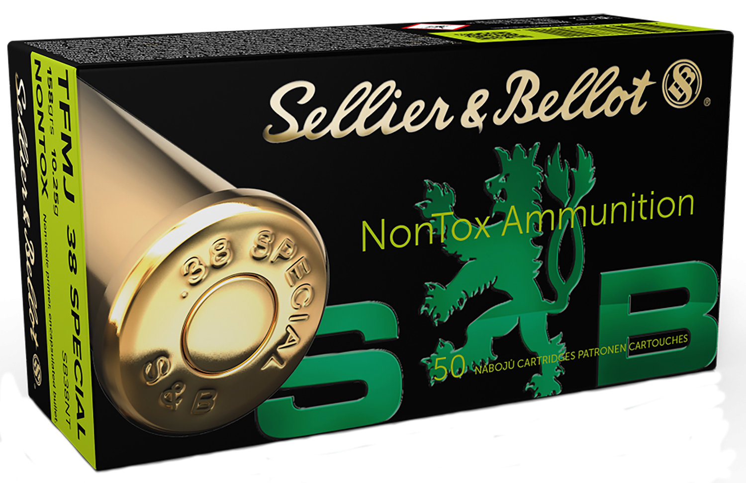 Sellier & Bellot SELLIER BELLOT 38 Special Non-Tox 158Gr 925 FPS TFMJ 50rd
