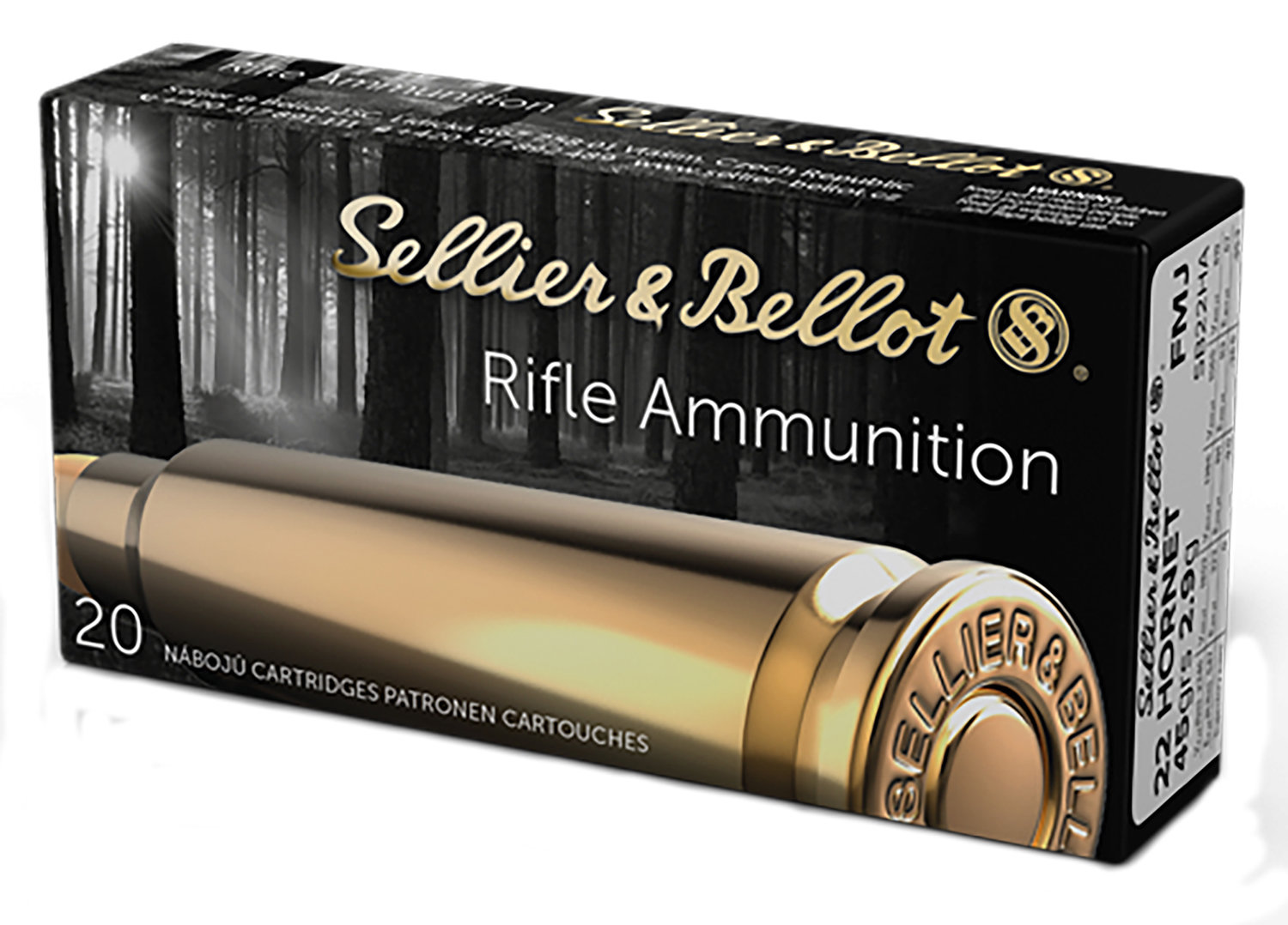 Sellier & Bellot SELLIER BELLOT 22 Hornet 45Gr FMJ 2346 FPS 20rd