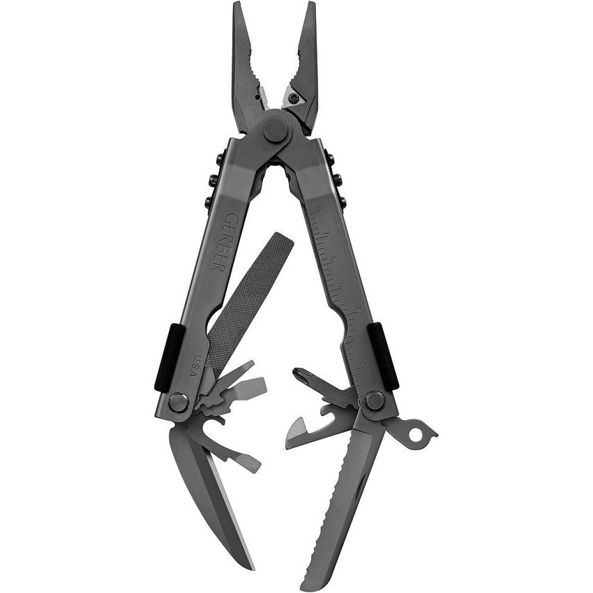 GERBER KNIVES Multi-Plier 600-Needlenose Black/Carb Cutter/Lthr