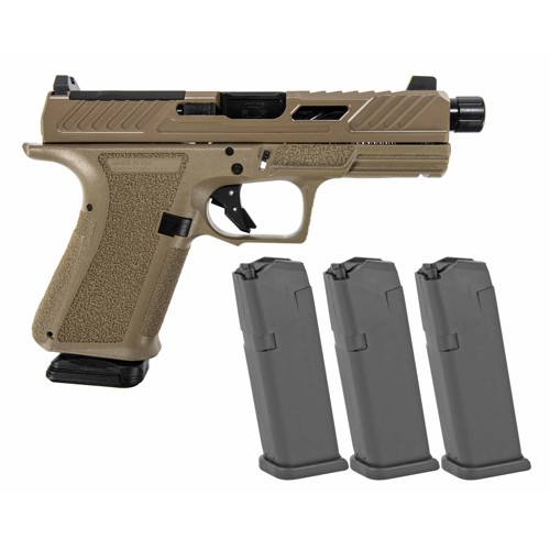 SHADOW SYSTEMS MR920 Elite 9mm FDE Optics Ready 3 Glock 15 rd Mags