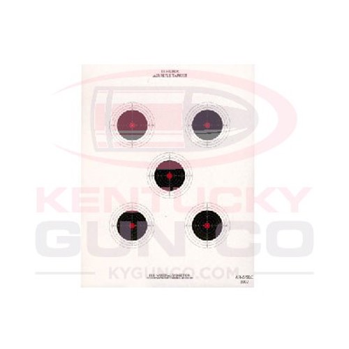 NATIONAL TARGET COMPANY National Target 5 Bull Red Center Air Rifle Target